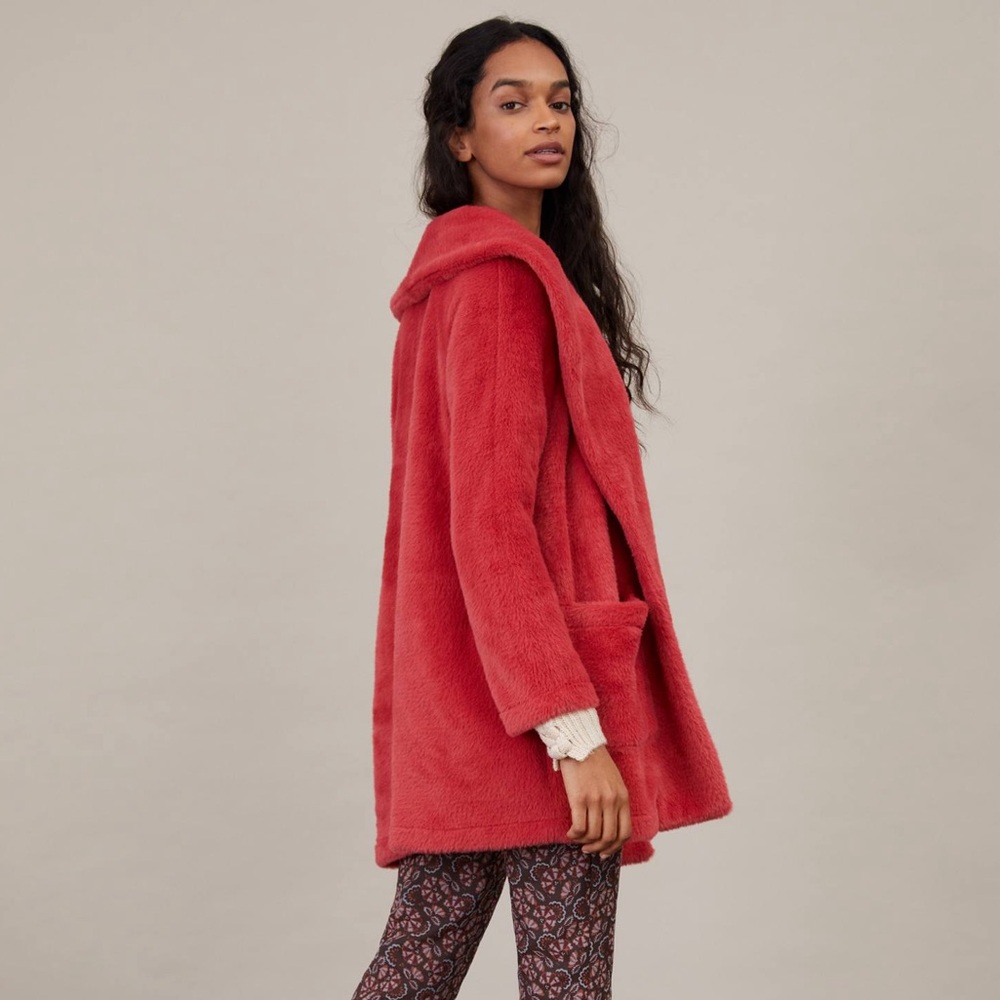 Sanctuary x Anthropologie Elena Plush Shawl Jacket